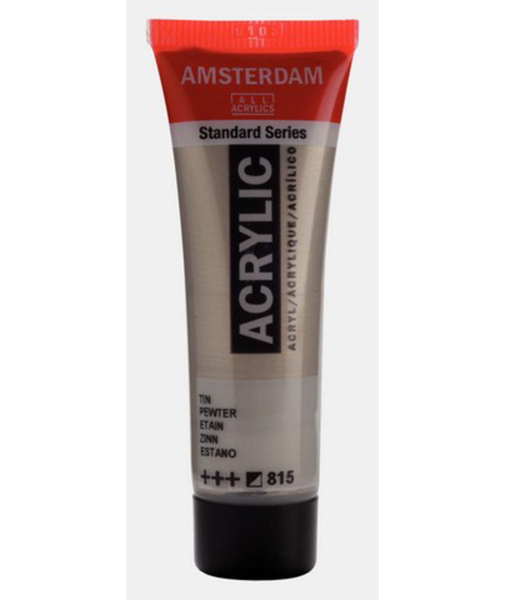 Amsterdam, Acrylic, Art & School, Paint, 20ml, 974510, Metallic Pewter